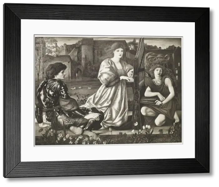 Framed Print : Le Chant d'Amour, c1860s, (1900). Creator: Unknown Framed Print : Le Chant d'Amour, c1860s, (1900). Creator: Unknown