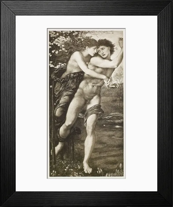 Framed Print : Phyllis and Demophoon, c1870, (1900). Creator: Unknown