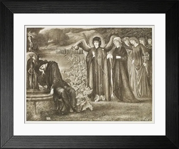 Framed Print : Chaucer's Dream of Good Women, 1900. Creator: Unknown Framed Print : Chaucer's Dream of Good Women, 1900. Creator: Unknown