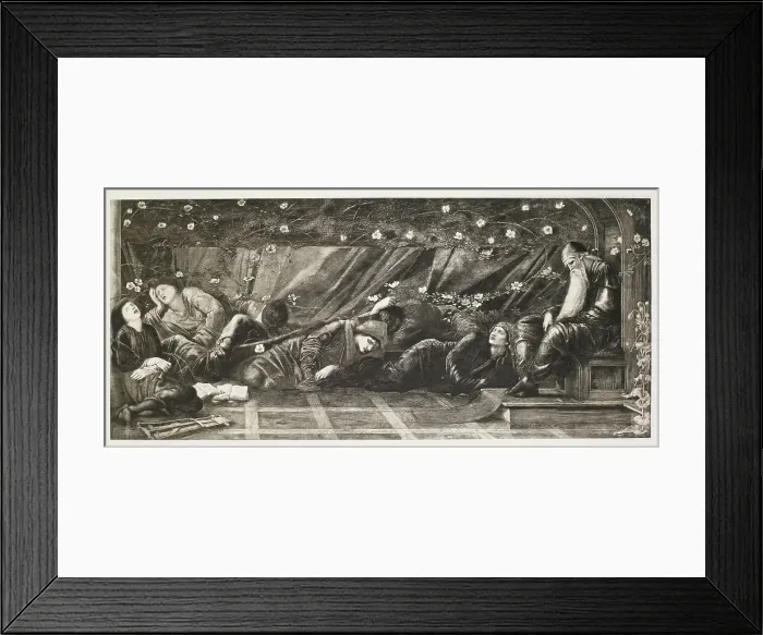 Framed Print : The Briar Rose Series - The Council Chamber (II), c1870s, (1900). Creator: Unknown Framed Print : The Briar Rose Series - The Council Chamber (II), c1870s, (1900). Creator: Unknown