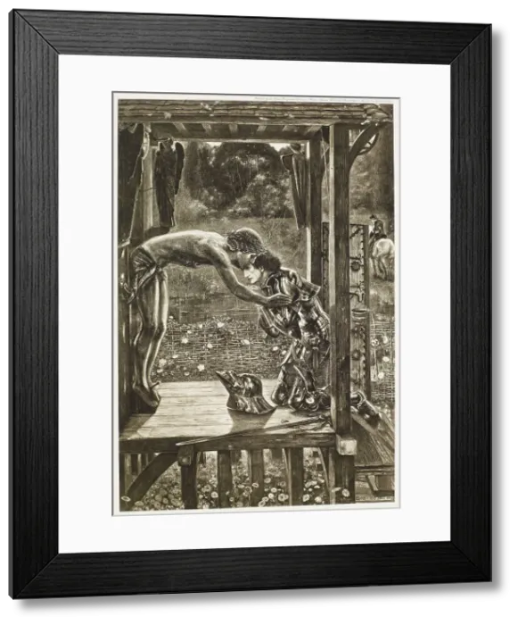 Framed Print : The Merciful Knight, c1860s, (1900). Creator: Unknown Framed Print : The Merciful Knight, c1860s, (1900). Creator: Unknown