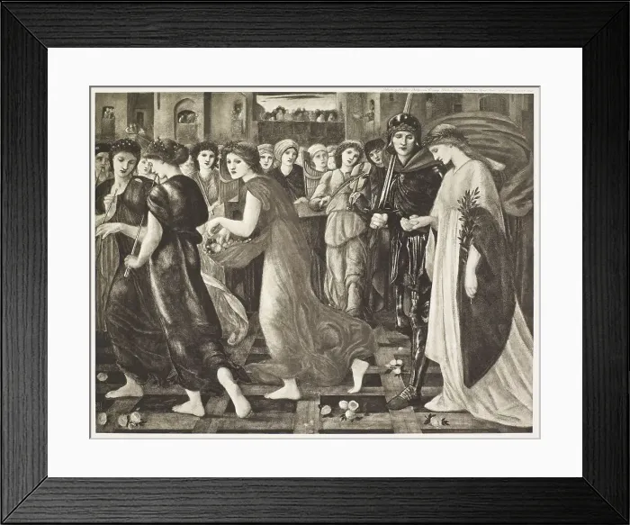 Framed Print : St George Series - The Return of St George and the Princess, c1860s, (1900). Creator: Unknown Framed Print : St George Series - The Return of St George and the Princess, c1860s, (1900). Creator: Unknown