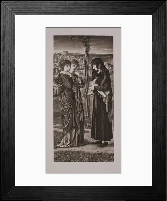 Framed Print : Love Disguised as Reason, c1870s, (1900). Creator: Unknown Framed Print : Love Disguised as Reason, c1870s, (1900). Creator: Unknown