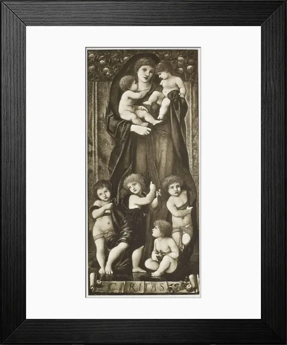 Framed Print : Charity from The Work of Edward Burne-Jones, c1860s, (1900). Creator: Unknown Framed Print : Charity from The Work of Edward Burne-Jones, c1860s, (1900). Creator: Unknown