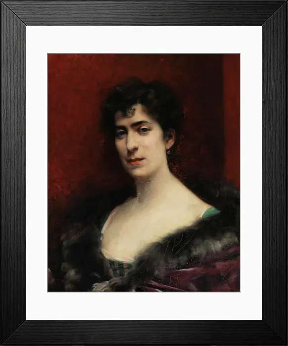 Framed Print : Portrait of Baroness Delort de Gléon, 1875-1900. Creator: Emmanuel de Dieudonne Framed Print : Portrait of Baroness Delort de Gléon, 1875-1900. Creator: Emmanuel de Dieudonne