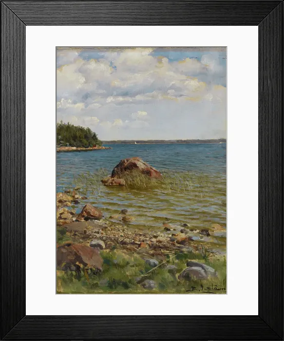 Framed Print : Landscape, 1893-1897. Creator: Berndt Lagerstam Framed Print : Landscape, 1893-1897. Creator: Berndt Lagerstam