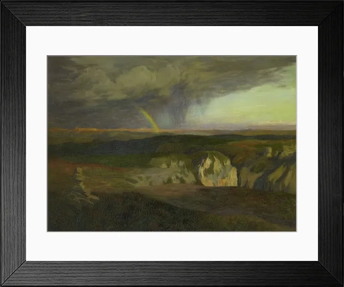 Framed Print : Causse Méjean, Limestone Highlands, 1890-1899. Creator: Emile-Rene Menard