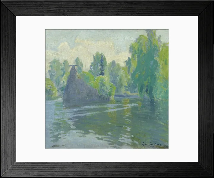 Framed Print : Lush Island, 1911. Creator: Gabriel Engberg