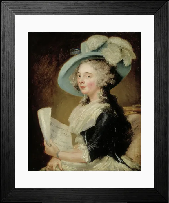 Framed Print : English singer, c1790-1799. Creator: Carl Fredrik von Breda Framed Print : English singer, c1790-1799. Creator: Carl Fredrik von Breda