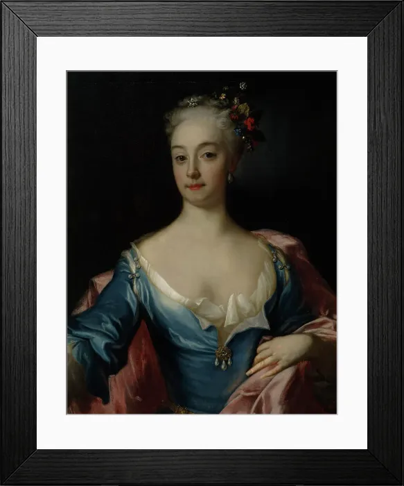Framed Print : Anna Dorothea Amiga, 1722. Creator: David von Krafft Framed Print : Anna Dorothea Amiga, 1722. Creator: David von Krafft
