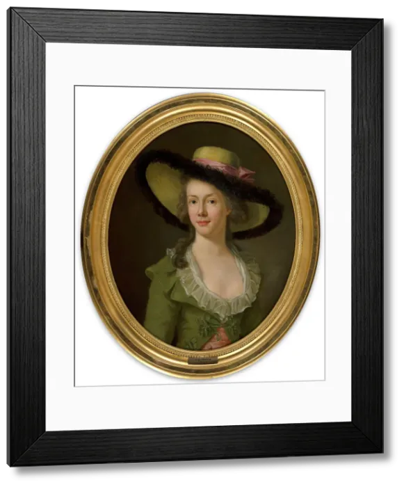 Framed Print : Maria de Ron, née von Breda, 1785. Creator: Carl Fredrik von Breda