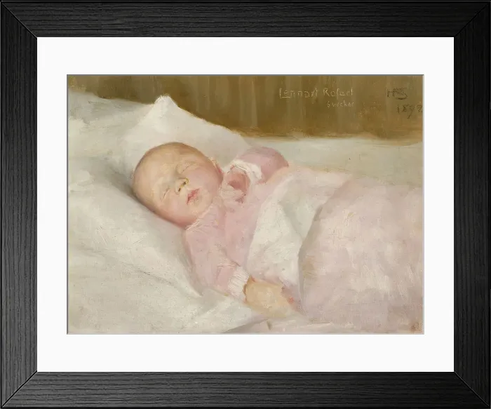 Framed Print : Lennart Rafael, 6 weeks, 1892. Creator: Hanna Frosterus-Segerstrale Framed Print : Lennart Rafael, 6 weeks, 1892. Creator: Hanna Frosterus-Segerstrale