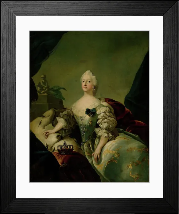 Framed Print : Louise, Queen of Denmark, c1741-1751. Creator: Carl Gustaf Pilo Framed Print : Louise, Queen of Denmark, c1741-1751. Creator: Carl Gustaf Pilo
