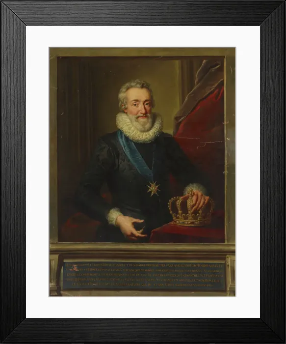Framed Print : Henry IV, King of France, c1600. Creator: Frans Pourbus the Younger Framed Print : Henry IV, King of France, c1600. Creator: Frans Pourbus the Younger