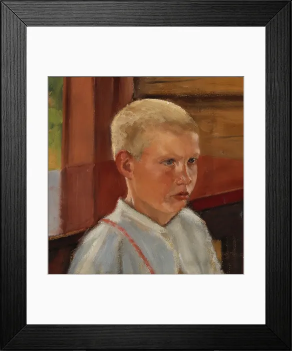 Framed Print : Head of a Boy, 1895-1904. Creator: Eemil Halonen Framed Print : Head of a Boy, 1895-1904. Creator: Eemil Halonen