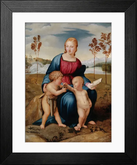 Framed Print : Madonna del Cardellino, copy after Raphael (Raffaello Sanzio), 1840-1884. Creator: Carl Peter Mazer Framed Print : Madonna del Cardellino, copy after Raphael (Raffaello Sanzio), 1840-1884. Creator: Carl Peter Mazer