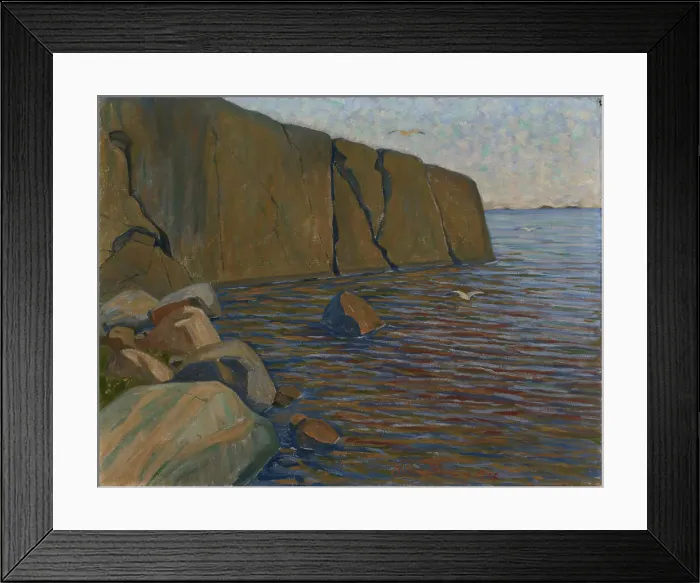 Framed Print : Cliffs, 1926. Creator: Hanna Ronnberg Framed Print : Cliffs, 1926. Creator: Hanna Ronnberg