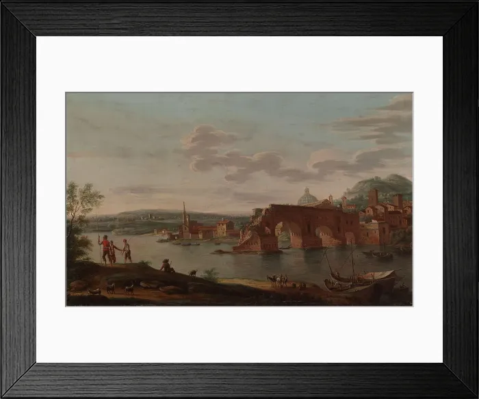 Framed Print : Rome, Ponte Rotto, 1756. Creator: Eugene Ceceri Framed Print : Rome, Ponte Rotto, 1756. Creator: Eugene Ceceri