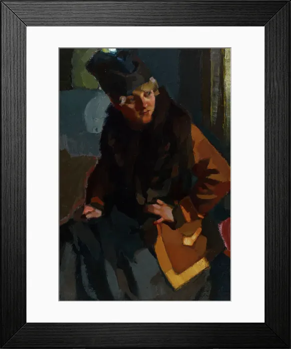 Framed Print : Portrait of a Woman, 1918. Creator: Eero Snellman Framed Print : Portrait of a Woman, 1918. Creator: Eero Snellman
