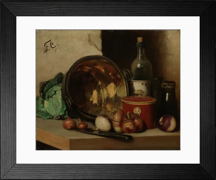 Framed Print : Still Life, 1877. Creator: Fanny Churberg