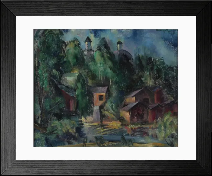Framed Print : A View from Saarijärvi, 1922. Creator: Eemu Myntti Framed Print : A View from Saarijärvi, 1922. Creator: Eemu Myntti
