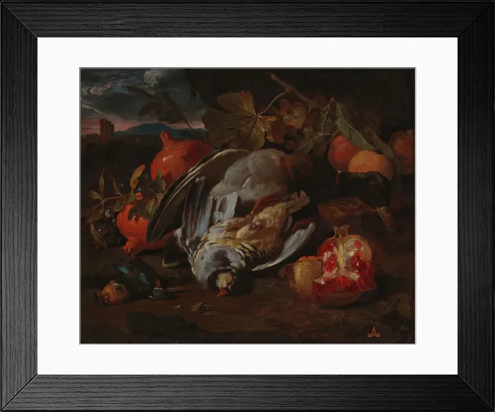 Framed Print : Still life with dead game, c1680s. Creator: Circle of Franz Werner von Tamm Framed Print : Still life with dead game, c1680s. Creator: Circle of Franz Werner von Tamm