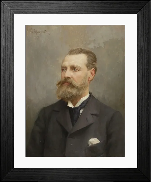 Framed Print : Portrait of Architect Theodor Decker, 1900. Creator: August Fredrik Ahlstedt Framed Print : Portrait of Architect Theodor Decker, 1900. Creator: August Fredrik Ahlstedt