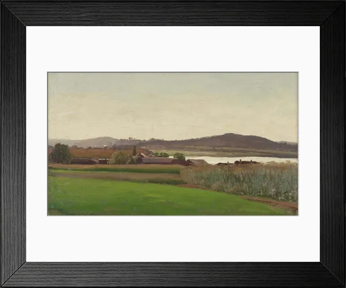 Framed Print : Summer Landscape, 1877. Creator: Fanny Churberg Framed Print : Summer Landscape, 1877. Creator: Fanny Churberg
