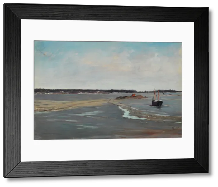 Framed Print : The Ice in March, 1880. Creator: Fanny Churberg Framed Print : The Ice in March, 1880. Creator: Fanny Churberg