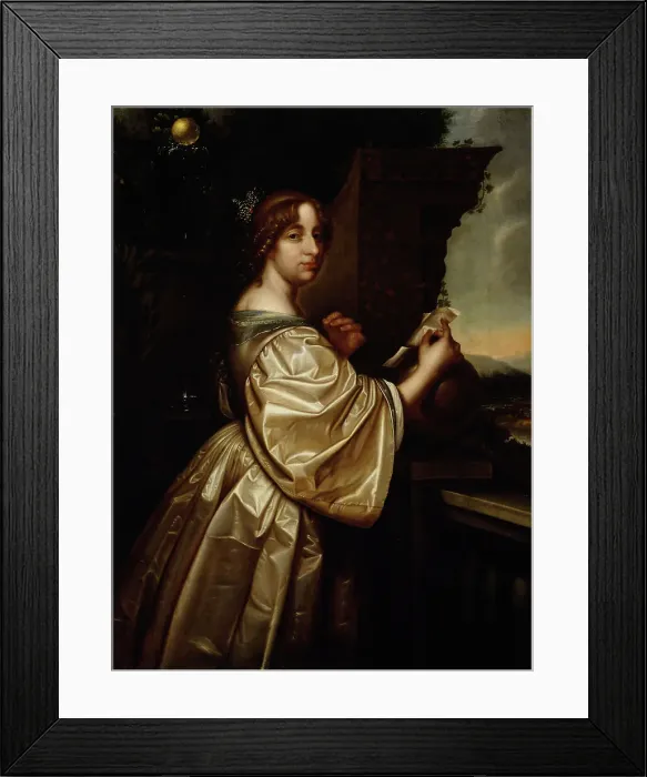 Framed Print : Christina, Queen of Sweden, c1650. Creator: Workshop of David Beck Framed Print : Christina, Queen of Sweden, c1650. Creator: Workshop of David Beck