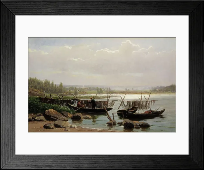 Framed Print : Morning Mood in the Porvoo Archipelago, 1873. Creator: Fanny Churberg Framed Print : Morning Mood in the Porvoo Archipelago, 1873. Creator: Fanny Churberg
