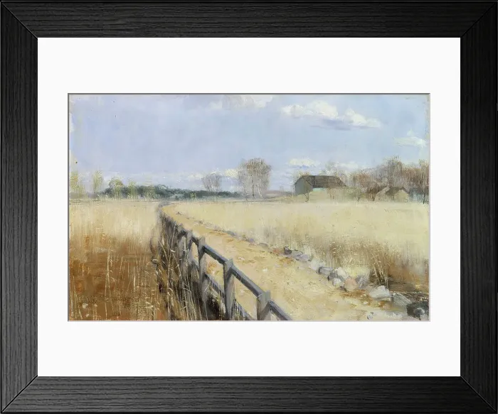 Framed Print : Ruissalo Bridge, 1891. Creator: Elin Danielson-Gambogi Framed Print : Ruissalo Bridge, 1891. Creator: Elin Danielson-Gambogi