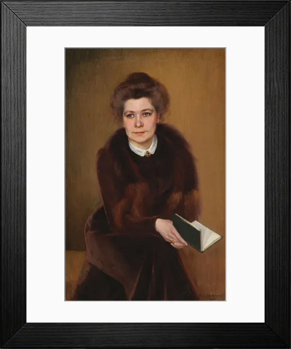 Framed Print : Irma (Portrait of the Artist's Sister), 1904. Creator: Dora Wahlroos Framed Print : Irma (Portrait of the Artist's Sister), 1904. Creator: Dora Wahlroos