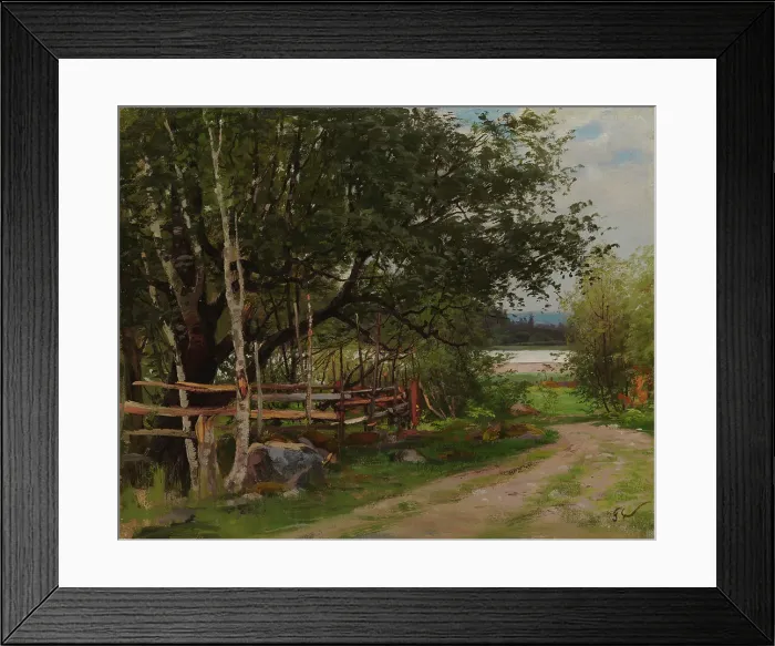 Framed Print : Birch Pasture, 1880. Creator: Fanny Churberg Framed Print : Birch Pasture, 1880. Creator: Fanny Churberg