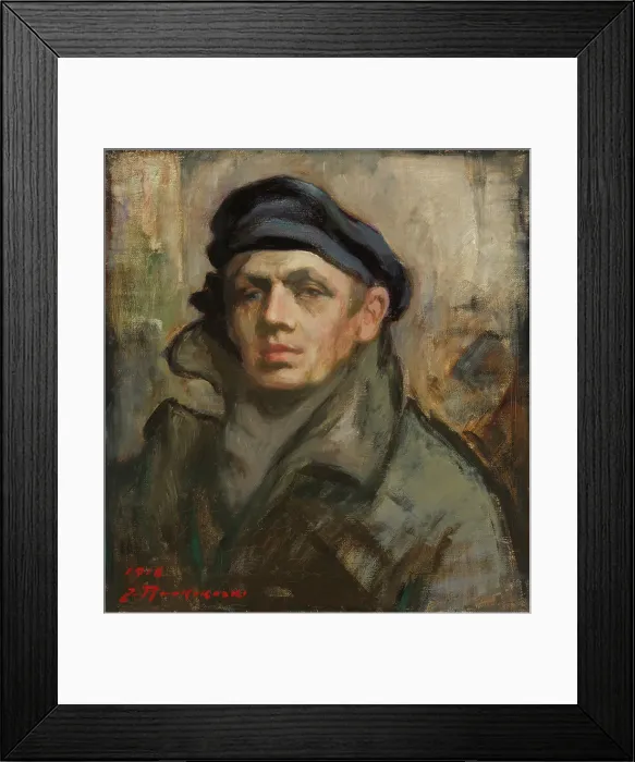 Framed Print : Self Portrait, 1916. Creator: Jalmari Ruokokoski Framed Print : Self Portrait, 1916. Creator: Jalmari Ruokokoski