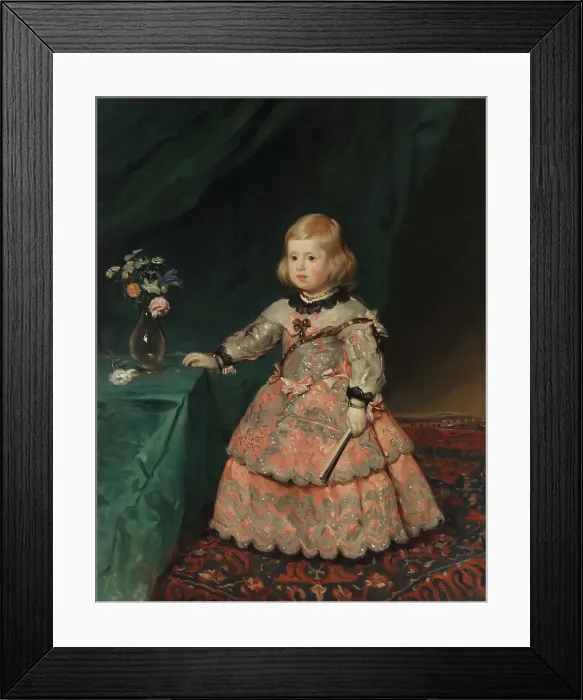 Framed Print : Infanta Margarita in a Pink Gown, copy after Velázquez, 1894. Creator: Helene Schjerfbeck Framed Print : Infanta Margarita in a Pink Gown, copy after Velázquez, 1894. Creator: Helene Schjerfbeck