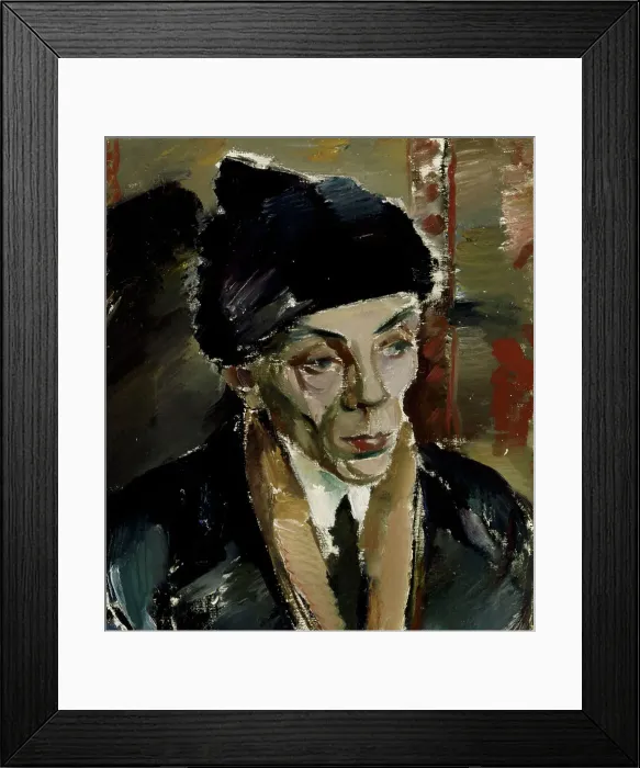 Framed Print : Man in Fur Cap, 1920. Creator: Ilmari Aalto Framed Print : Man in Fur Cap, 1920. Creator: Ilmari Aalto