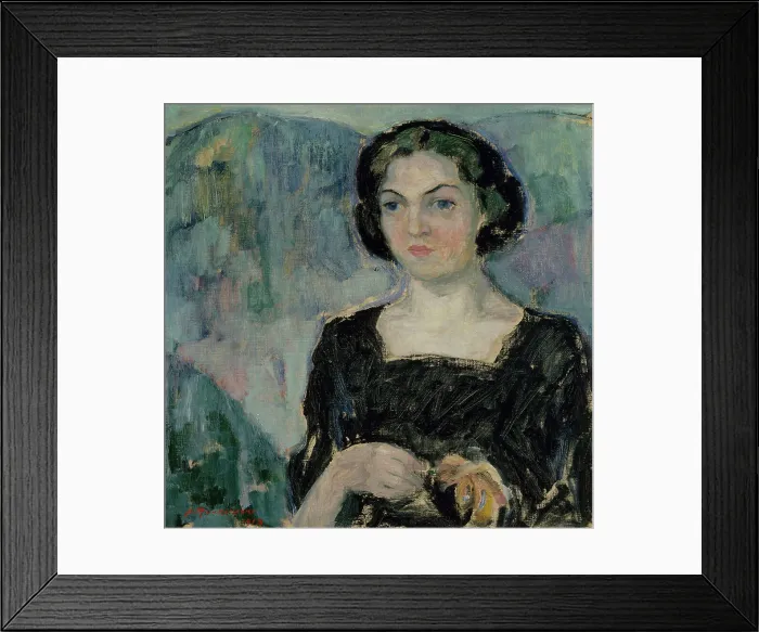 Framed Print : Portrait of Mrs Bertha Stenman, 1913. Creator: Jalmari Ruokokoski Framed Print : Portrait of Mrs Bertha Stenman, 1913. Creator: Jalmari Ruokokoski