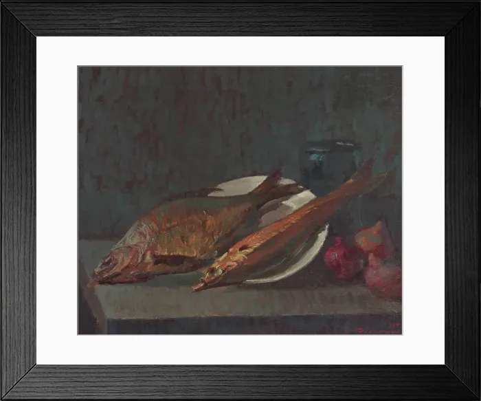 Framed Print : Smoked fish, 1935. Creator: Jalmari Ruokokoski Framed Print : Smoked fish, 1935. Creator: Jalmari Ruokokoski