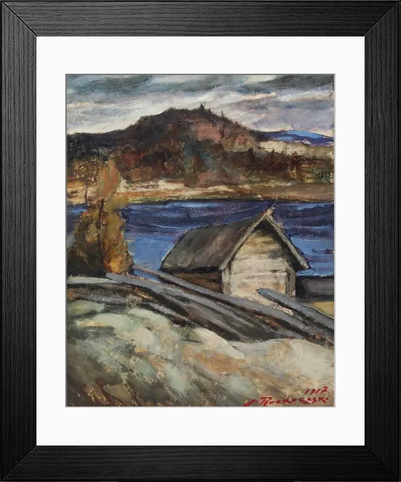 Framed Print : Autumn landscape, 1917. Creator: Jalmari Ruokokoski Framed Print : Autumn landscape, 1917. Creator: Jalmari Ruokokoski