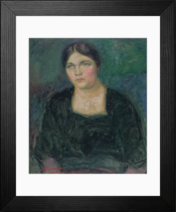 Framed Print : Portrait of Mrs. Rydeng, 1913. Creator: Jalmari Ruokokoski Framed Print : Portrait of Mrs. Rydeng, 1913. Creator: Jalmari Ruokokoski