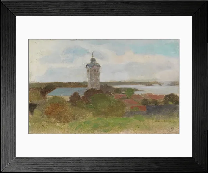 Framed Print : Tammisaari Church, 1890-1891. Creator: Helene Schjerfbeck Framed Print : Tammisaari Church, 1890-1891. Creator: Helene Schjerfbeck