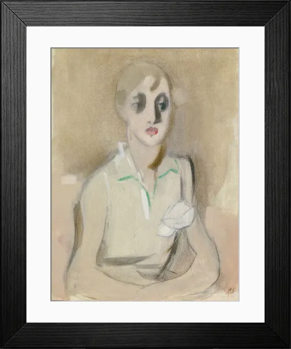 Framed Print : Modern Schoolgirl, 1928. Creator: Helene Schjerfbeck Framed Print : Modern Schoolgirl, 1928. Creator: Helene Schjerfbeck