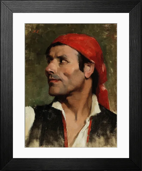 Framed Print : Spaniard, 1881. Creator: Helene Schjerfbeck Framed Print : Spaniard, 1881. Creator: Helene Schjerfbeck