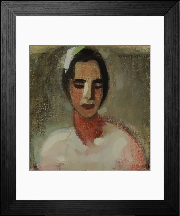 Framed Print : Girl from California I, 1919. Creator: Helene Schjerfbeck Framed Print : Girl from California I, 1919. Creator: Helene Schjerfbeck