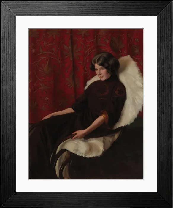 Framed Print : In the Rocking Chair, Anni Bremer, 1908. Creator: Hugo Simberg Framed Print : In the Rocking Chair, Anni Bremer, 1908. Creator: Hugo Simberg