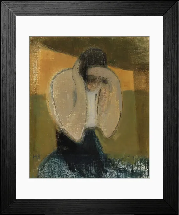 Framed Print : The Gipsy Woman; The Romani Woman, 1919. Creator: Helene Schjerfbeck Framed Print : The Gipsy Woman; The Romani Woman, 1919. Creator: Helene Schjerfbeck