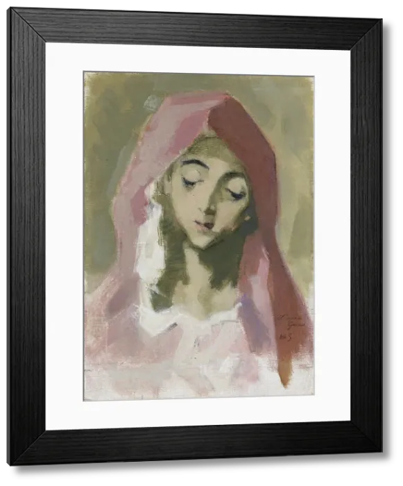 Framed Print : Virgin of Charity, after El Greco, 1941. Creator: Helene Schjerfbeck Framed Print : Virgin of Charity, after El Greco, 1941. Creator: Helene Schjerfbeck