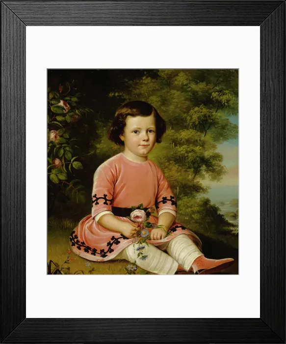 Framed Print : F. M. Maexmontan as a Child, 1850. Creator: Johan Erik Lindh Framed Print : F. M. Maexmontan as a Child, 1850. Creator: Johan Erik Lindh