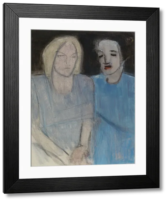 Framed Print : Friends, 1942-1945. Creator: Helene Schjerfbeck Framed Print : Friends, 1942-1945. Creator: Helene Schjerfbeck